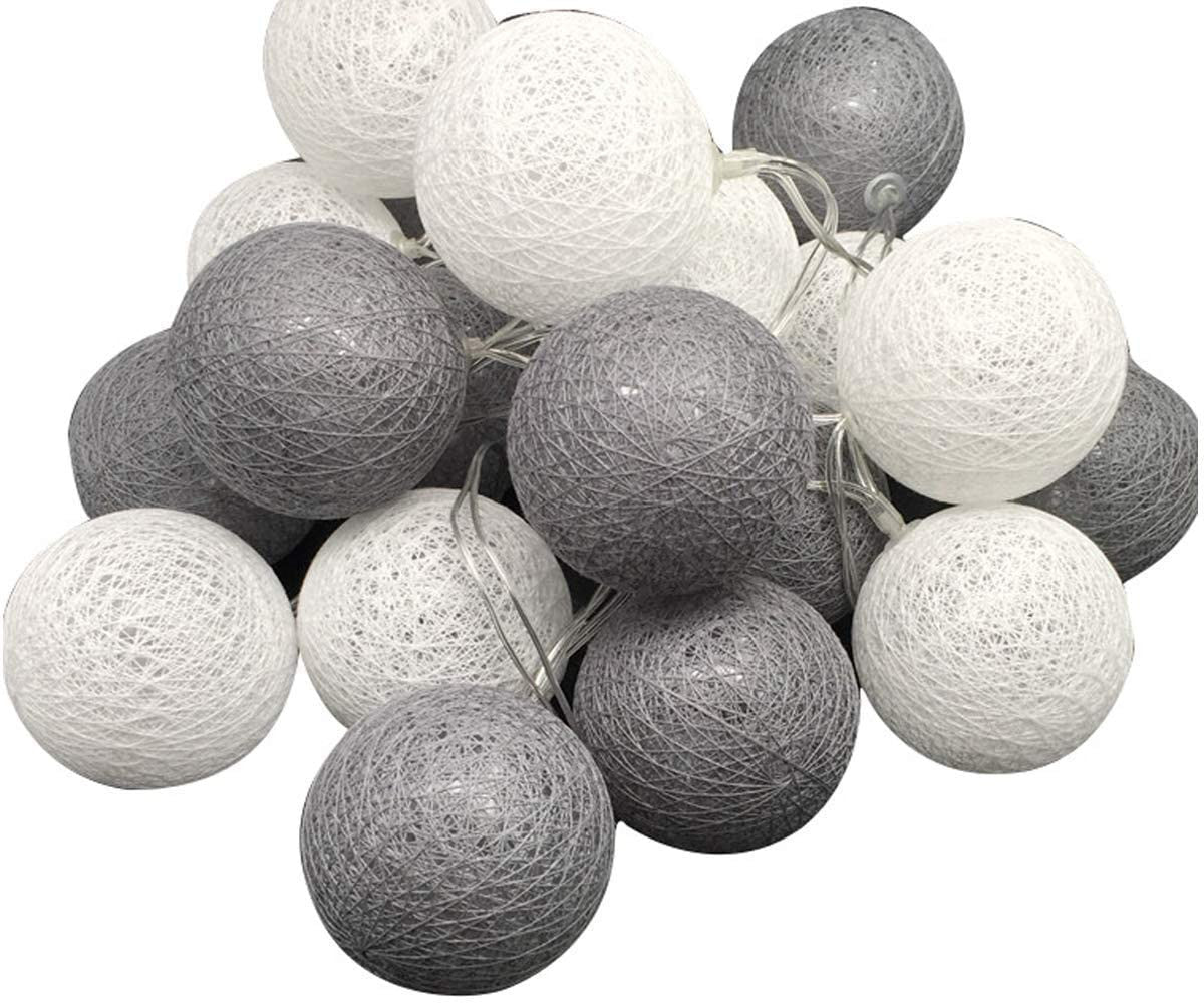 1-set-of-20-led-grey-white-5cm-cotton-ball-battery-powered-string-lights-gift-home-wedding-party-bedroom-decoration-outdoor-indoor-table-centrepiece at www.mallsonline.com.au