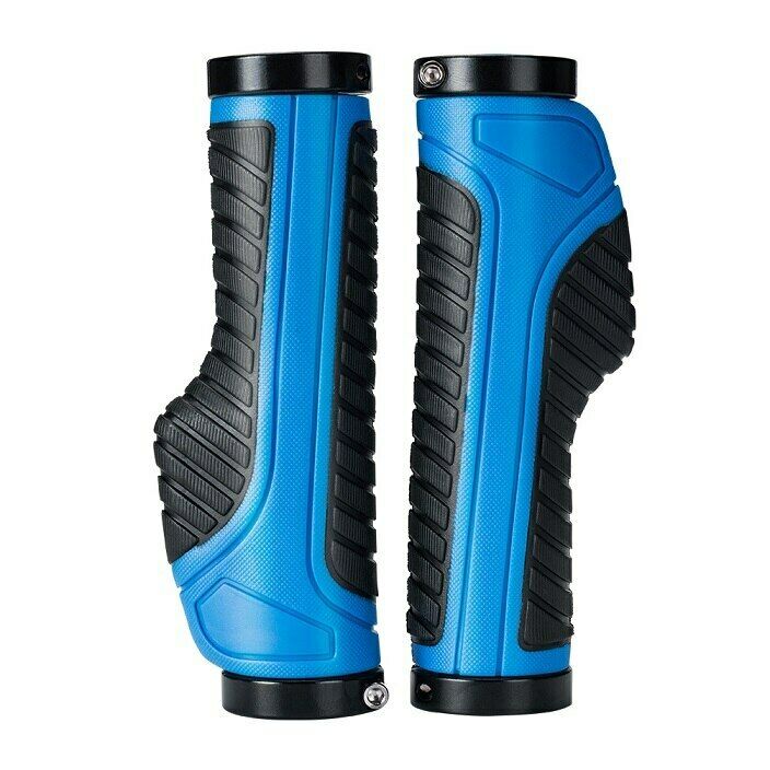 bicycle-grips-mtb-road-bike-double-lock-rubber-handlebar-grips-anti-slip-rock-bros-blue www.mallsonline.com.au