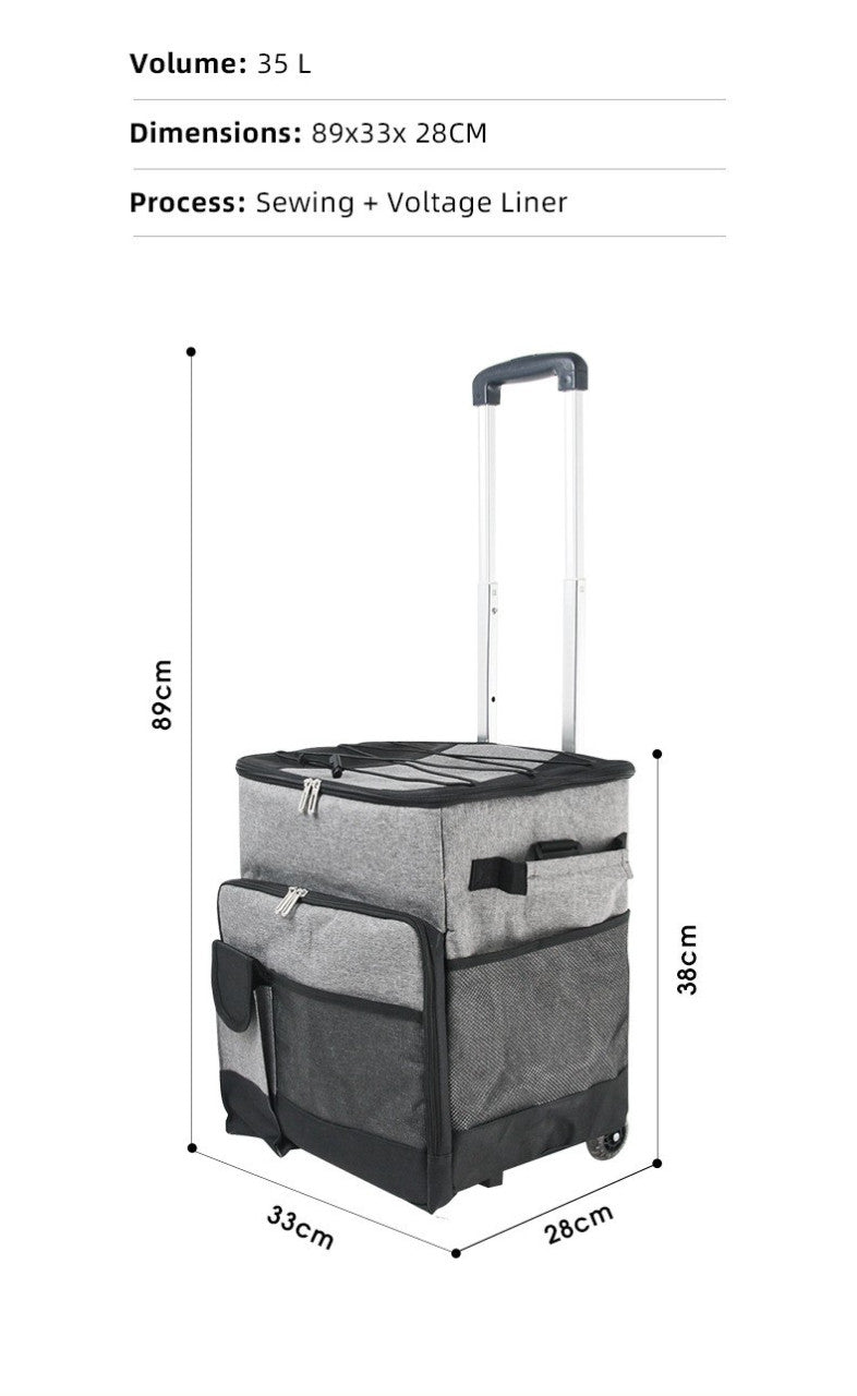 cooler-picnic-bag-trolley-thermally-insulated-36l-60-cans-grey-drinks-food-cool-bag-rainproof www.mallsonline.com.au