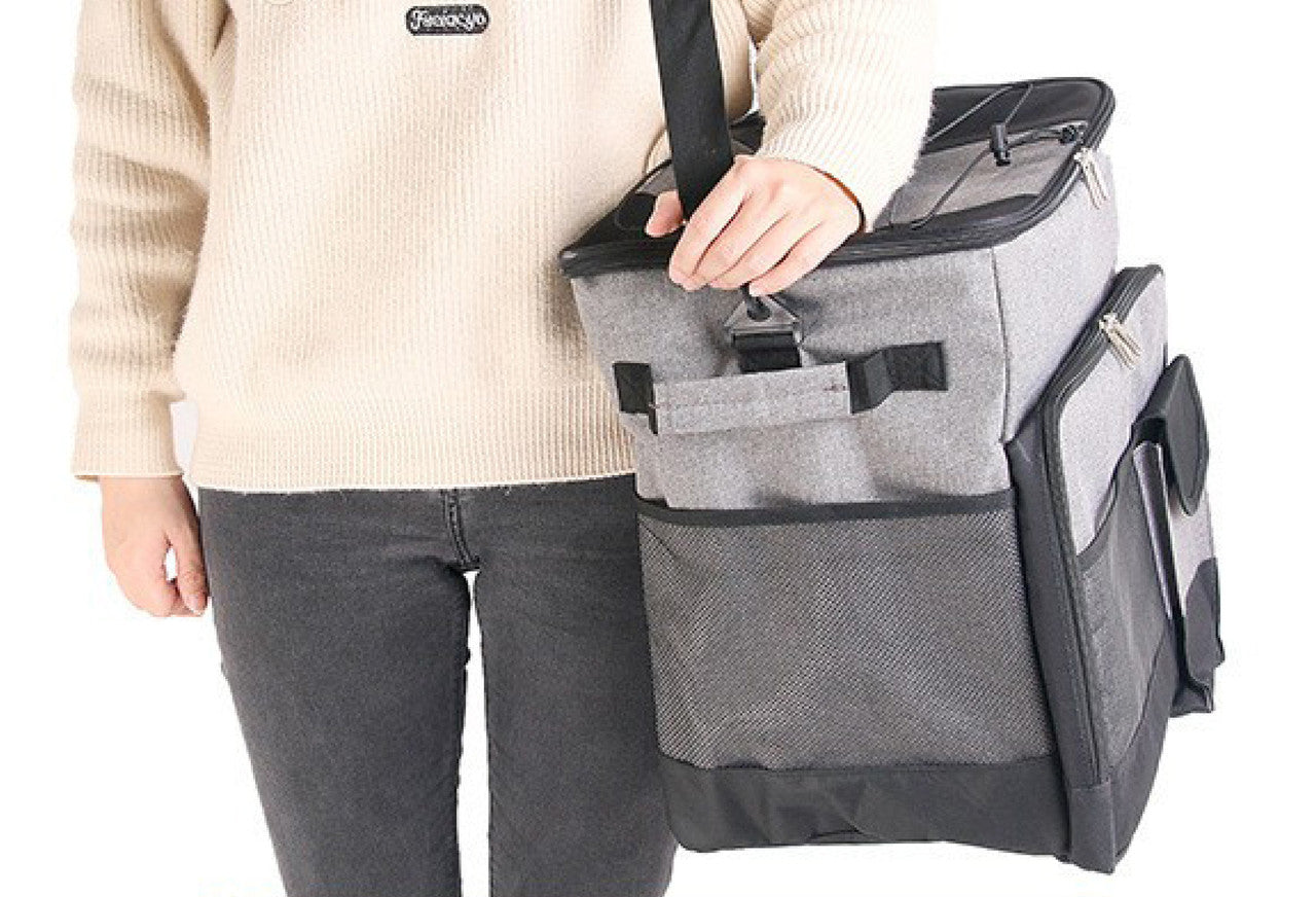 cooler-picnic-bag-trolley-thermally-insulated-36l-60-cans-grey-drinks-food-cool-bag-rainproof www.mallsonline.com.au