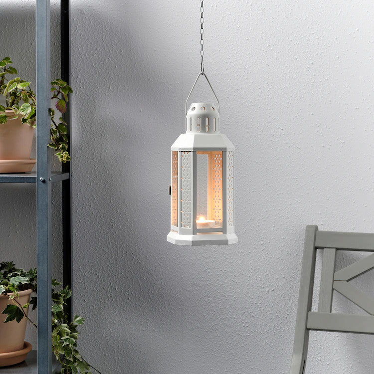 white-metal-miners-lantern-summer-wedding-home-party-room-balconey-deck-decoration-21cm-tealight-candle www.mallsonline.com.au