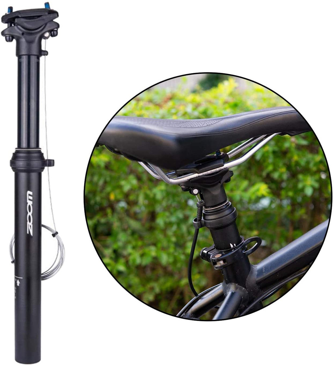 zoom-spd-801-dropper-seatpost-adjustable-height-via-thumb-remote-lever-external-cable-30-9-diameter-100mm-travel www.mallsonline.com.au