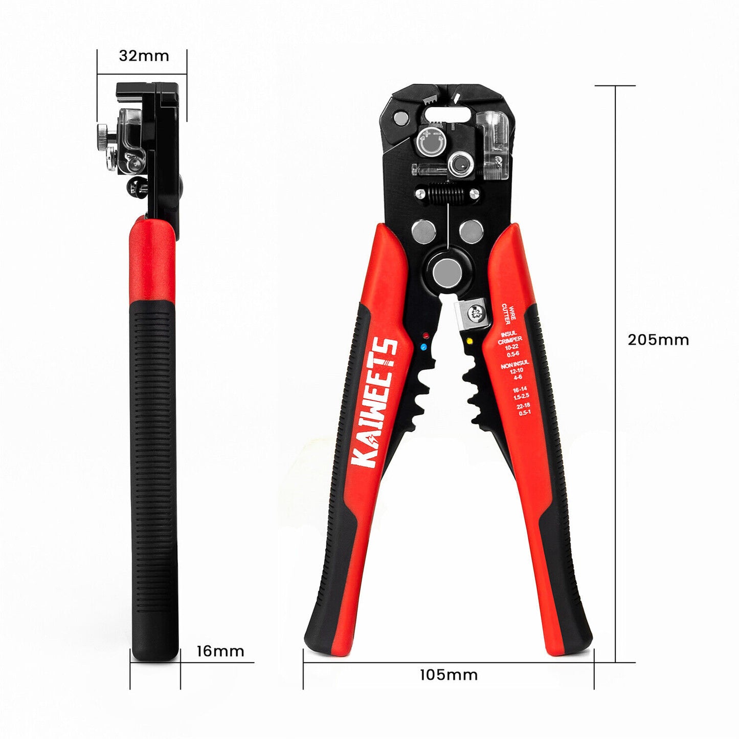 kaiweets-kws-103-self-adjusting-wire-stripper-wire-cutter-cable-stripper-clamp www.mallsonline.com.au