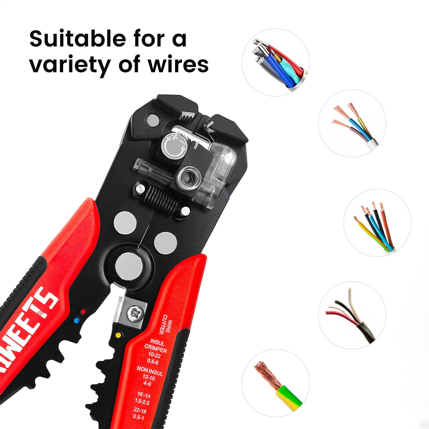 kaiweets-kws-103-self-adjusting-wire-stripper-wire-cutter-cable-stripper-clamp www.mallsonline.com.au