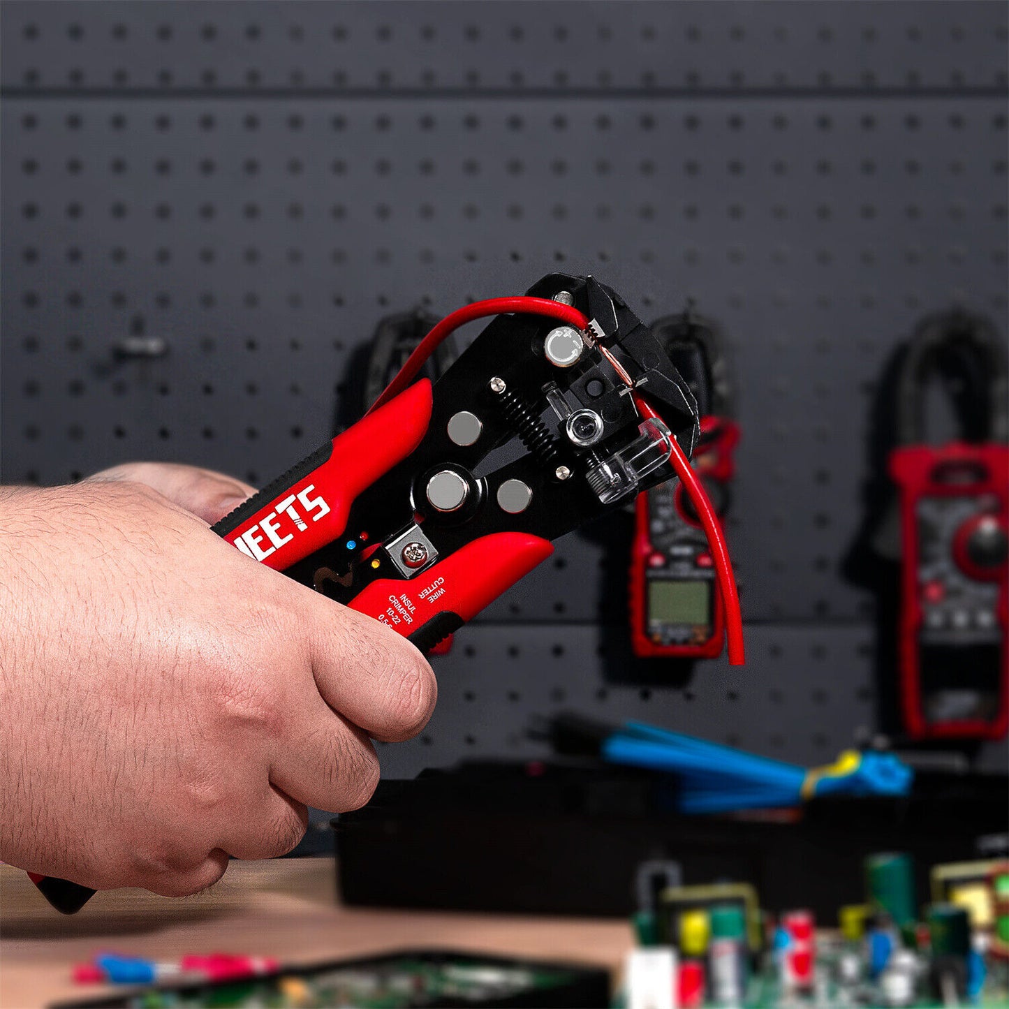 kaiweets-kws-103-self-adjusting-wire-stripper-wire-cutter-cable-stripper-clamp www.mallsonline.com.au