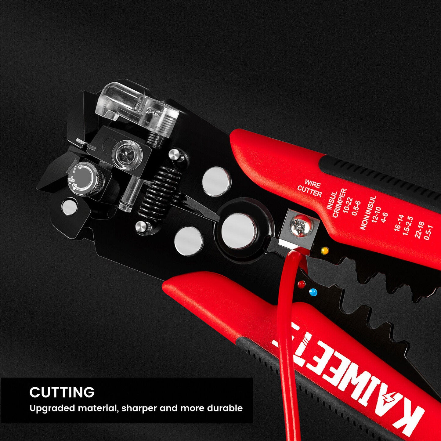 kaiweets-kws-103-self-adjusting-wire-stripper-wire-cutter-cable-stripper-clamp www.mallsonline.com.au