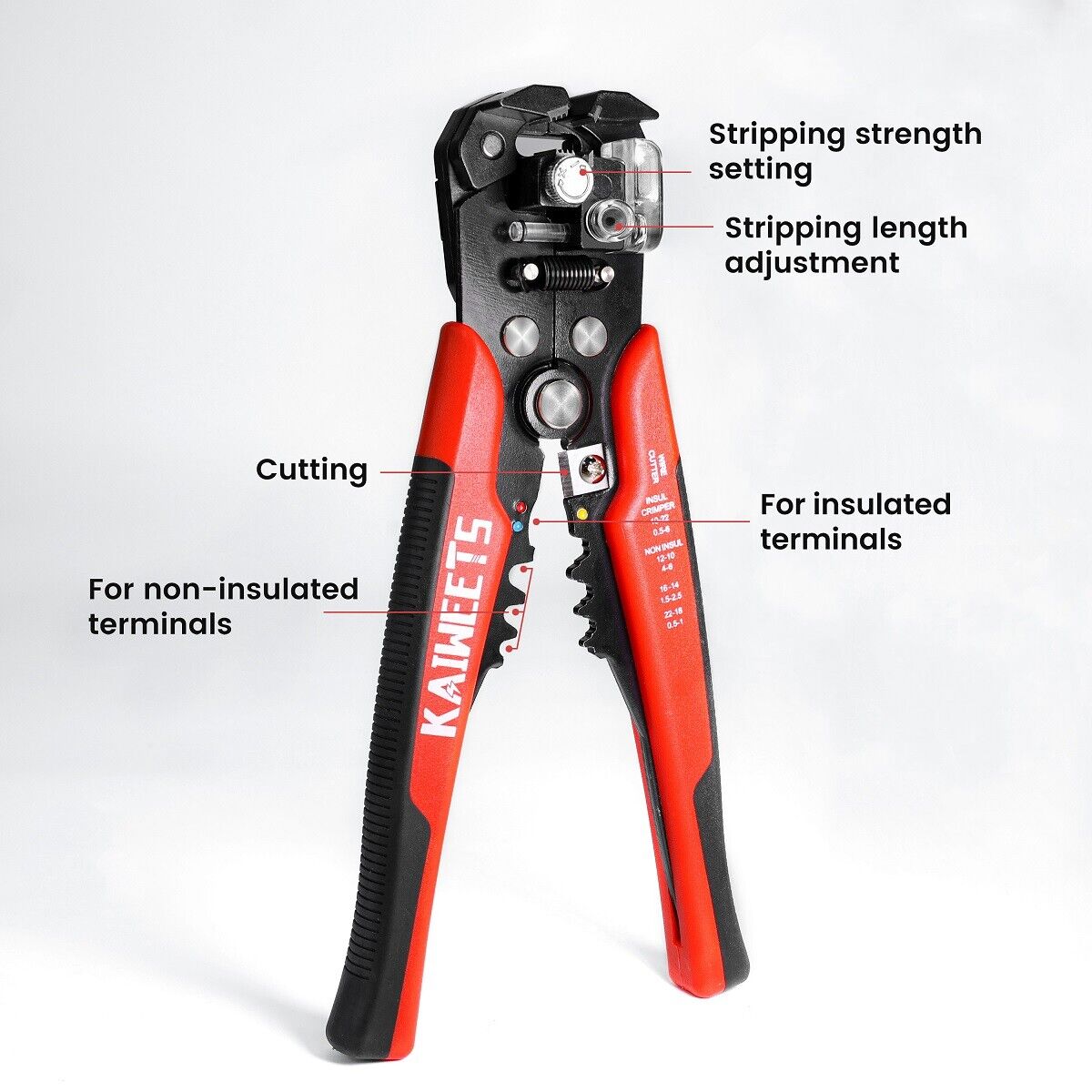 kaiweets-kws-103-self-adjusting-wire-stripper-wire-cutter-cable-stripper-clamp www.mallsonline.com.au