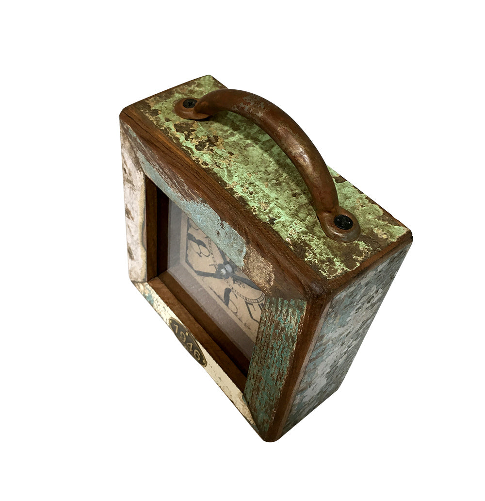 small-recycle-square-table-clock www.mallsonline.com.au