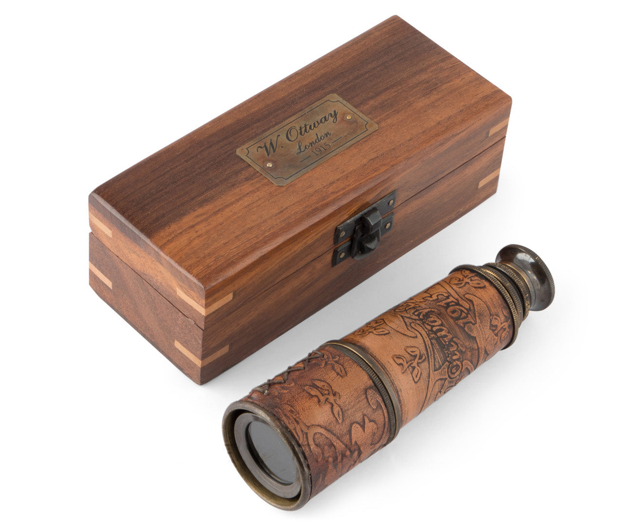 embossed-leather-4-draw-spyglass www.mallsonline.com.au