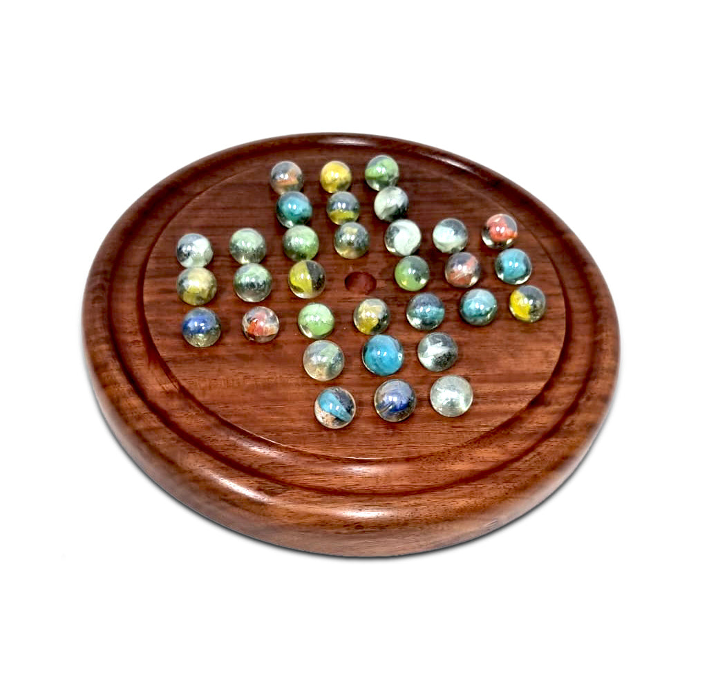 wooden-solitaire-game-marble-balls at www.mallsonline.com.au