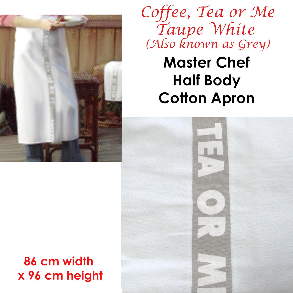 coffee-tea-or-me-taupe-white-master-chef-half-cotton-apron-86-x-96-cm www.mallsonline.com.au