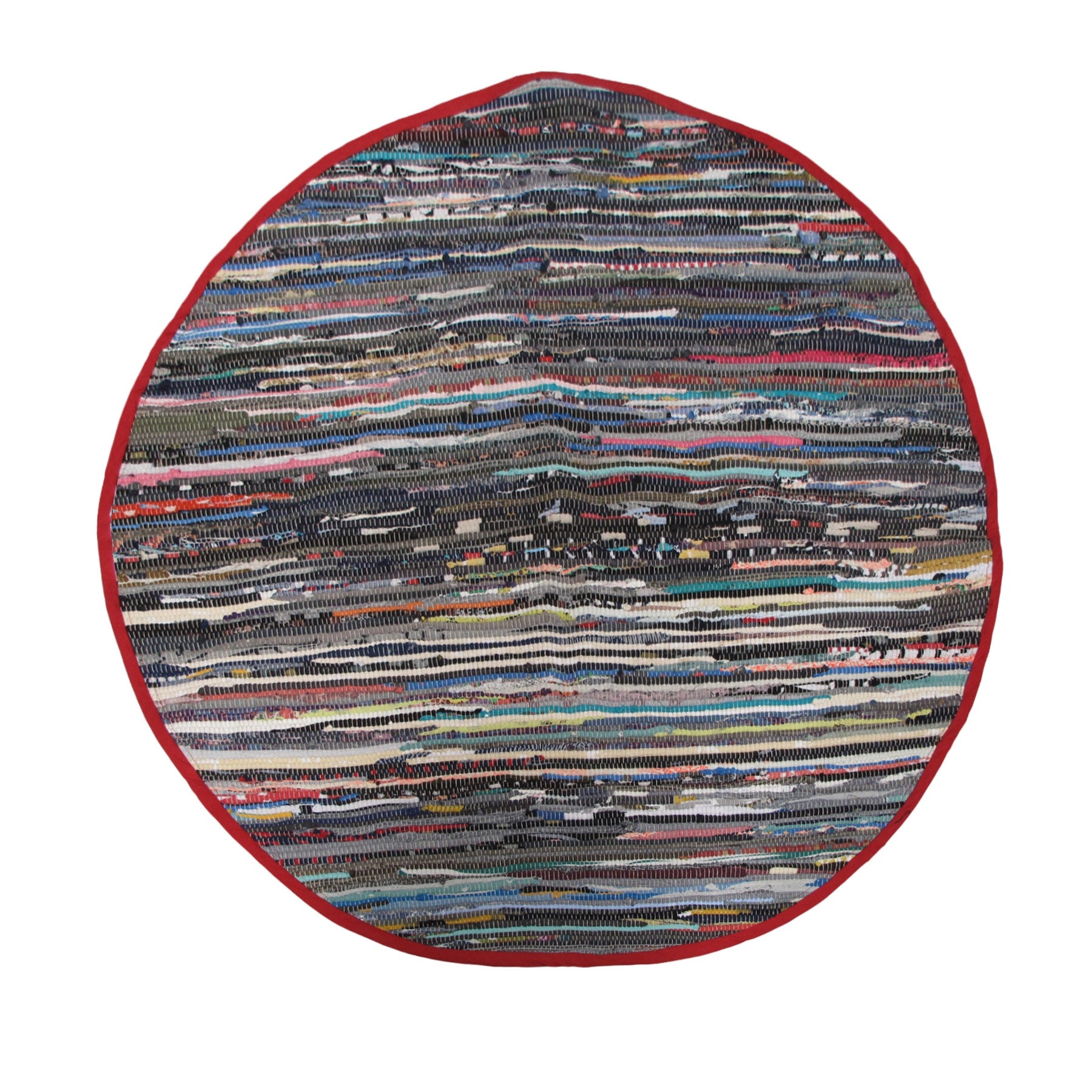 cotton-chindi-round-mat-red www.mallsonline.com.au