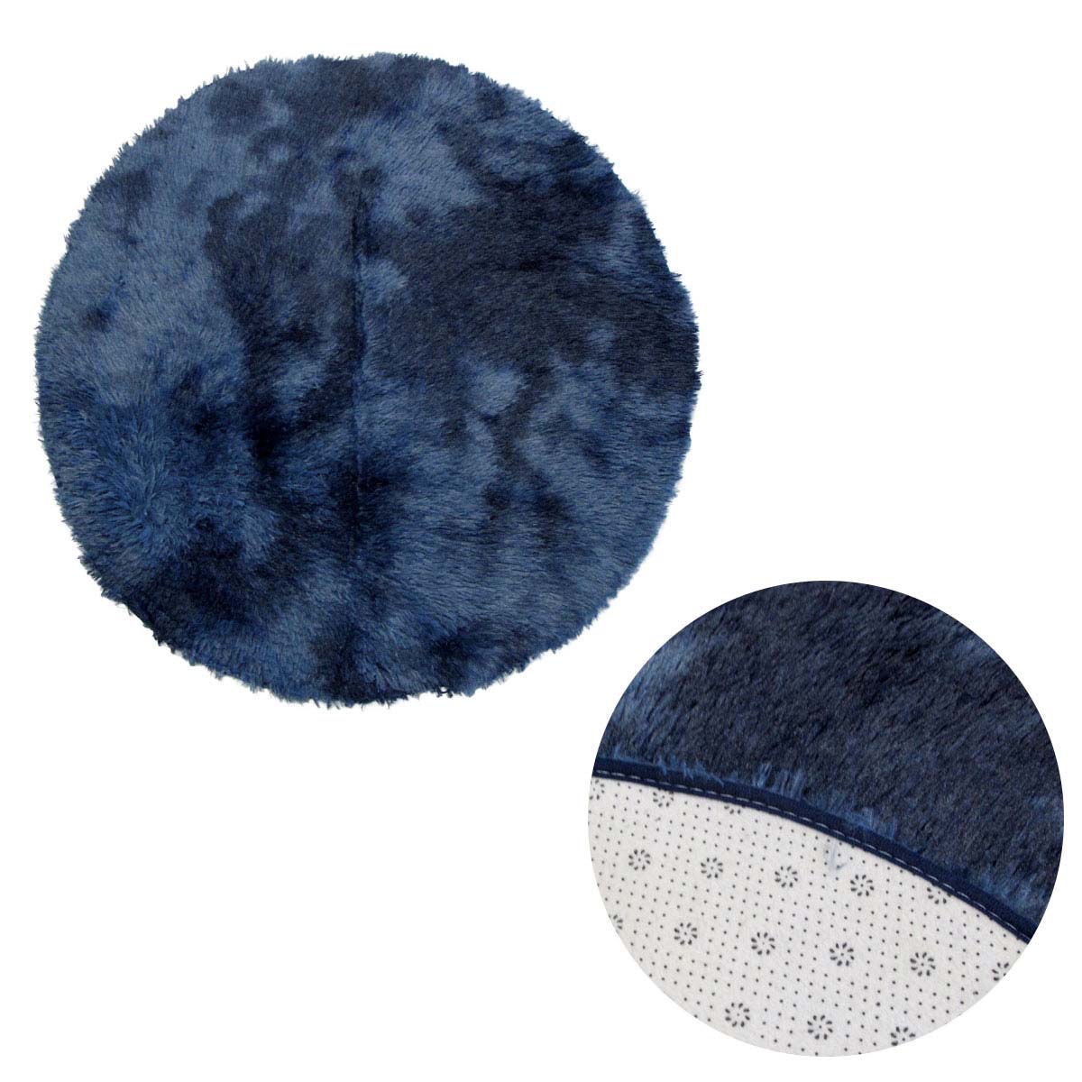 2-toned-extra-light-weighted-shaggy-fluffy-floor-mat-navy www.mallsonline.com.au