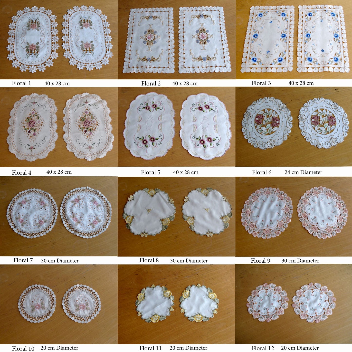 set-of-2-embroidered-doilies-floral-10 www.mallsonline.com.au