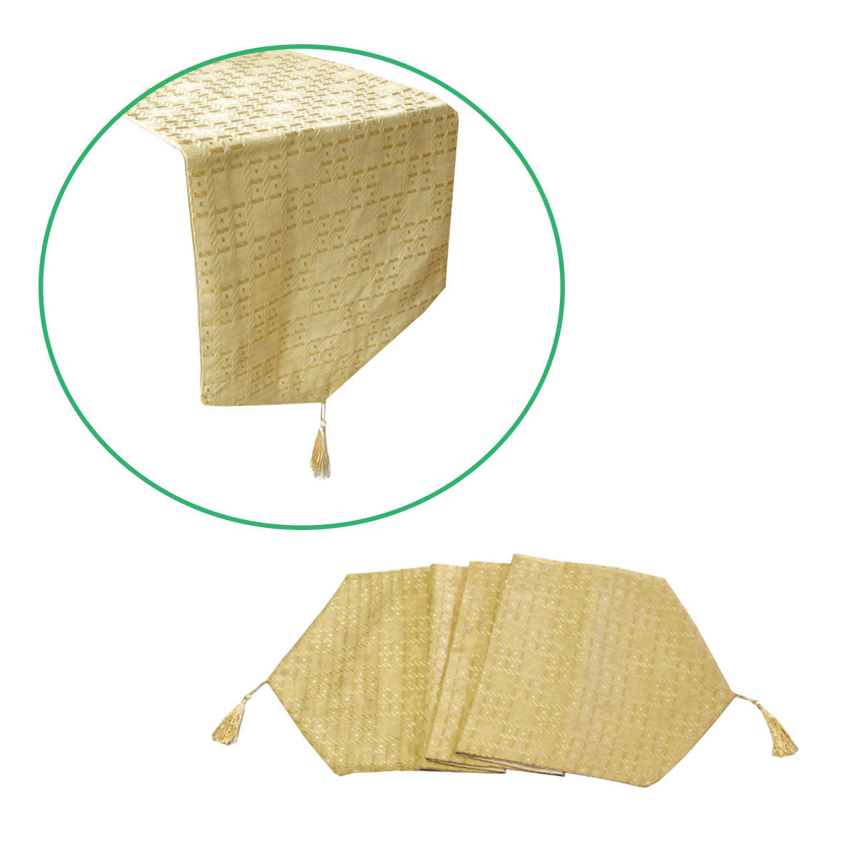 faux-silk-jacquard-table-runner-gold-32-x-120-cm www.mallsonline.com.au