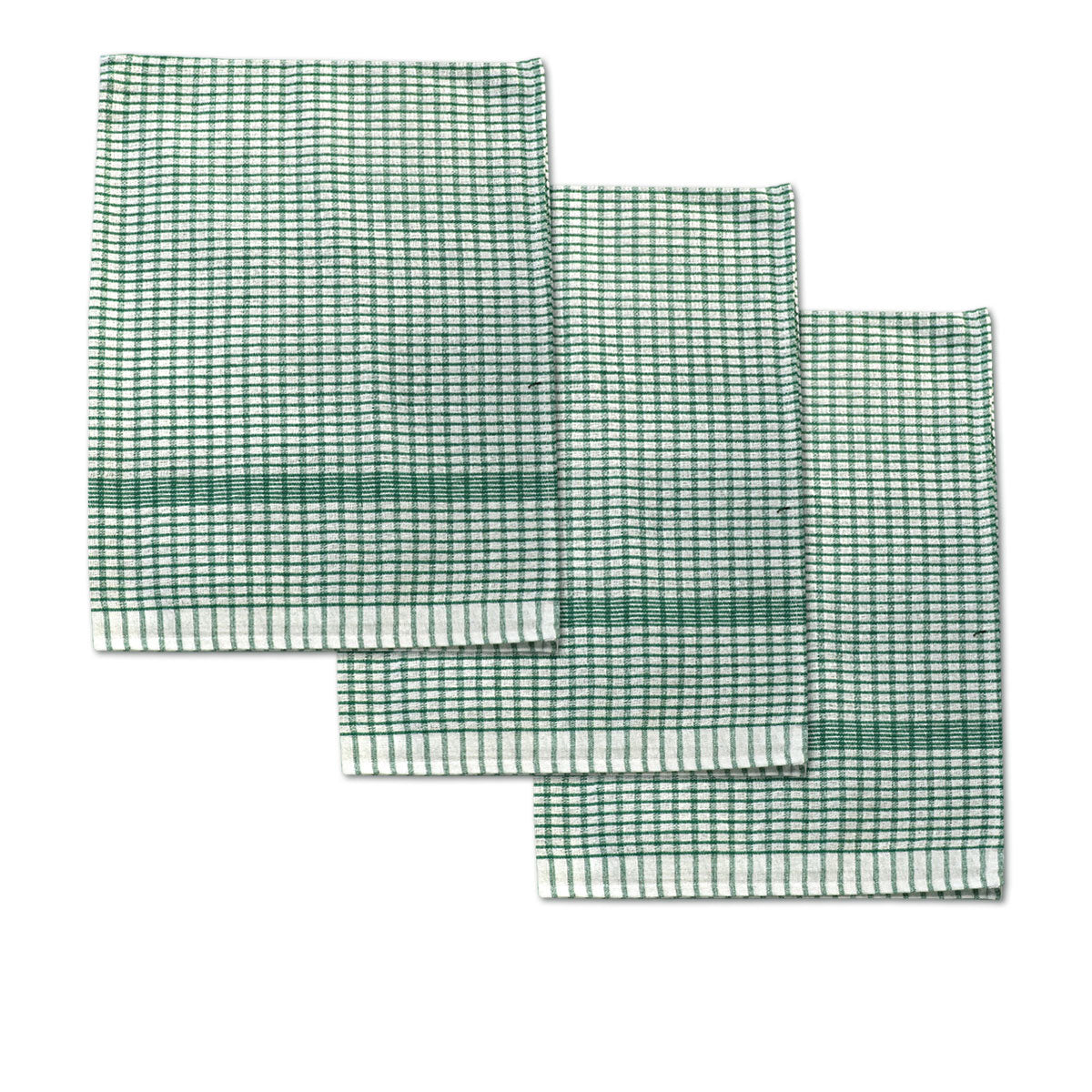 set-of-3-jumbo-cotton-checkered-tea-towels-60-x-90-cm-green www.mallsonline.com.au
