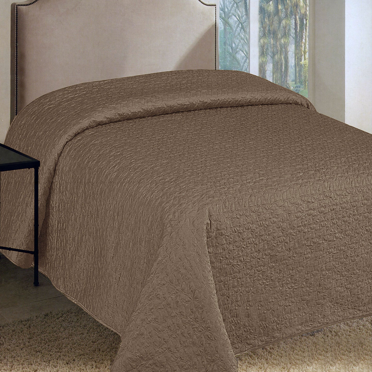 faux-silk-embroidered-coverlet-coffee-queen at www.mallsonline.com.au
