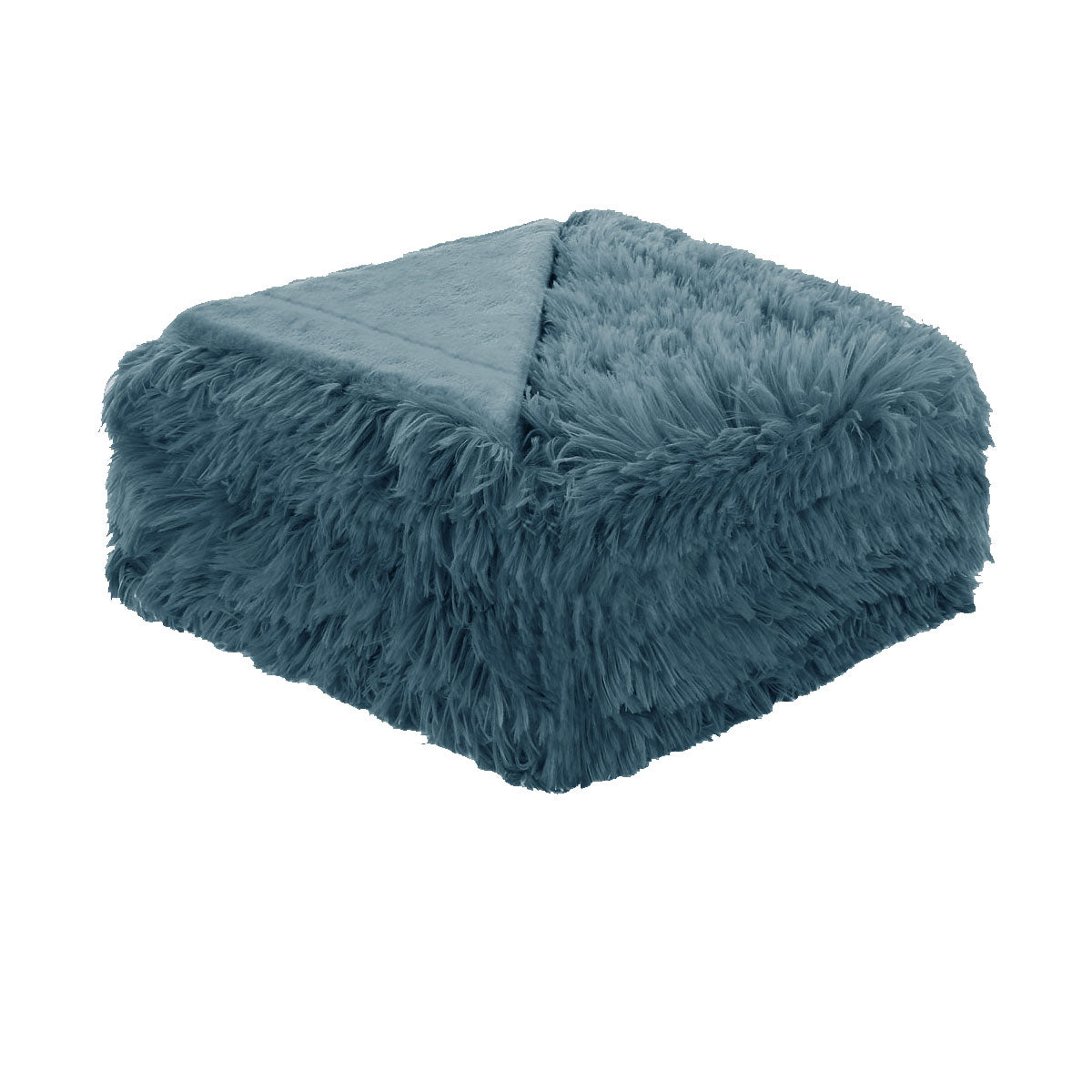 hotel-living-soft-shaggy-long-hair-blanket-queen-dusk-blue at www.mallsonline.com.au