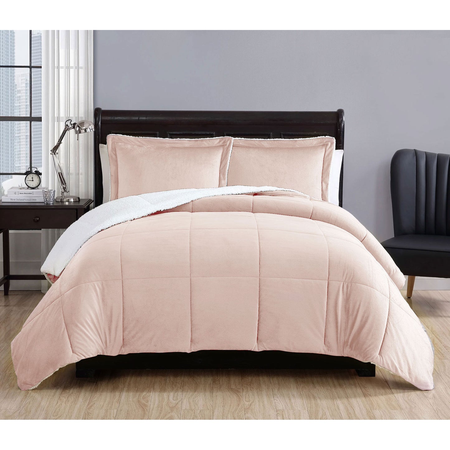 3-piece-micro-mink-comforter-set-apricot-queen at www.mallsonline.com.au