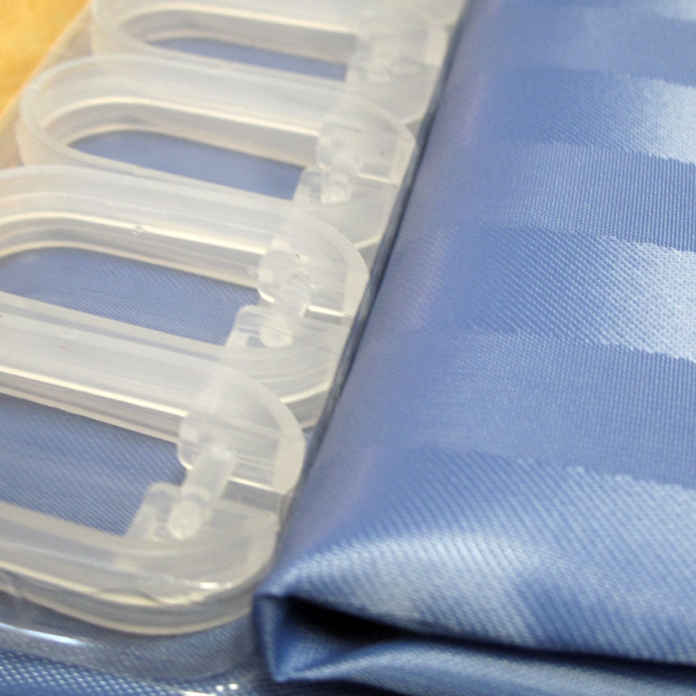 jacquard-stripe-shower-curtain-blue-stone at www.mallsonline.com.au