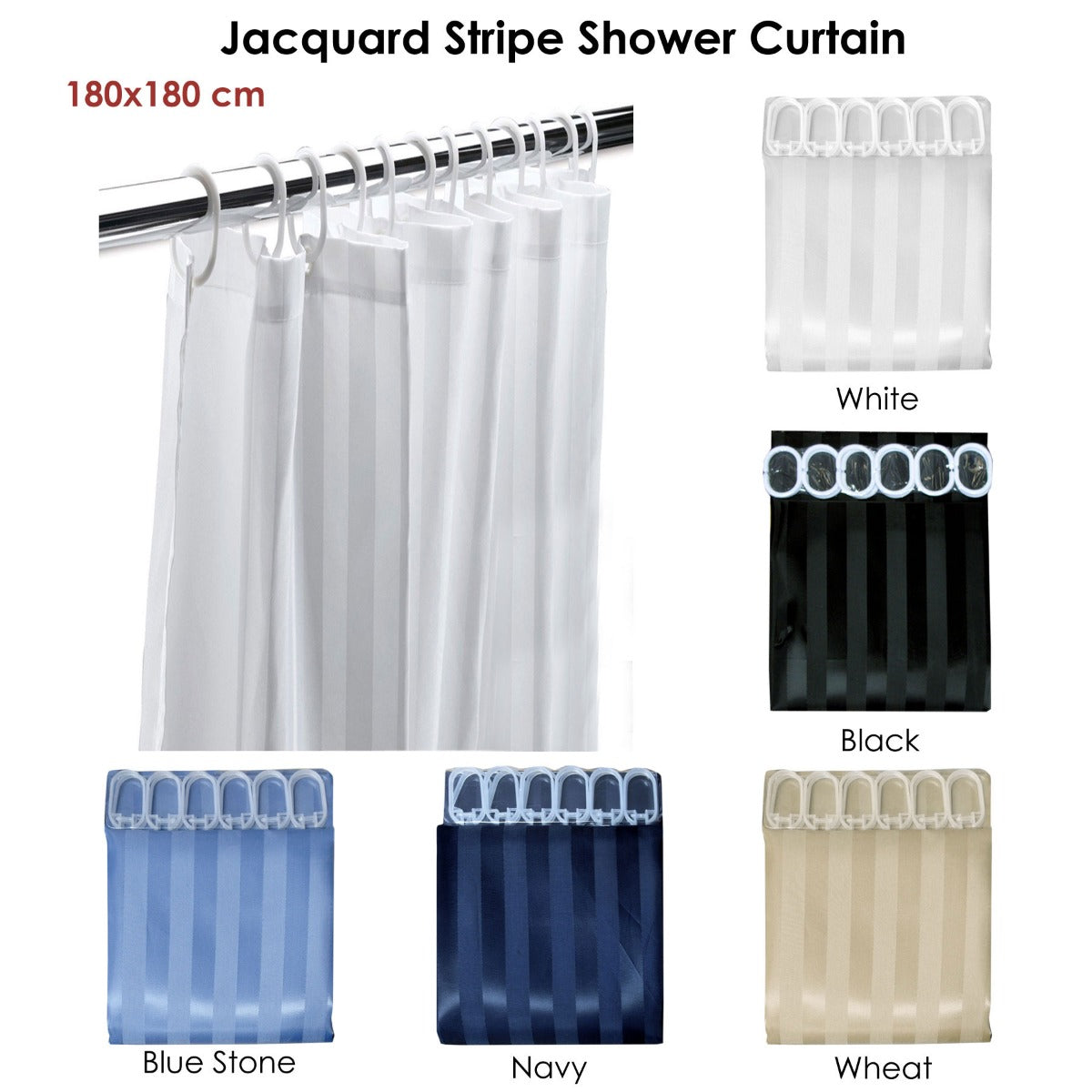 jacquard-stripe-shower-curtain-navy at www.mallsonline.com.au