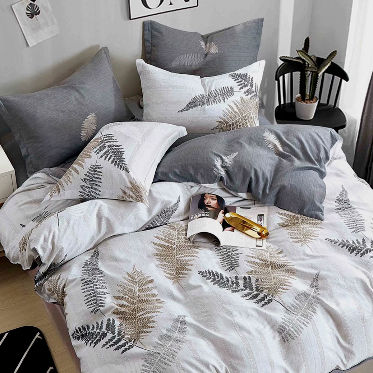 leaves-reversible-quilt-cover-set-queen at www.mallsonline.com.au