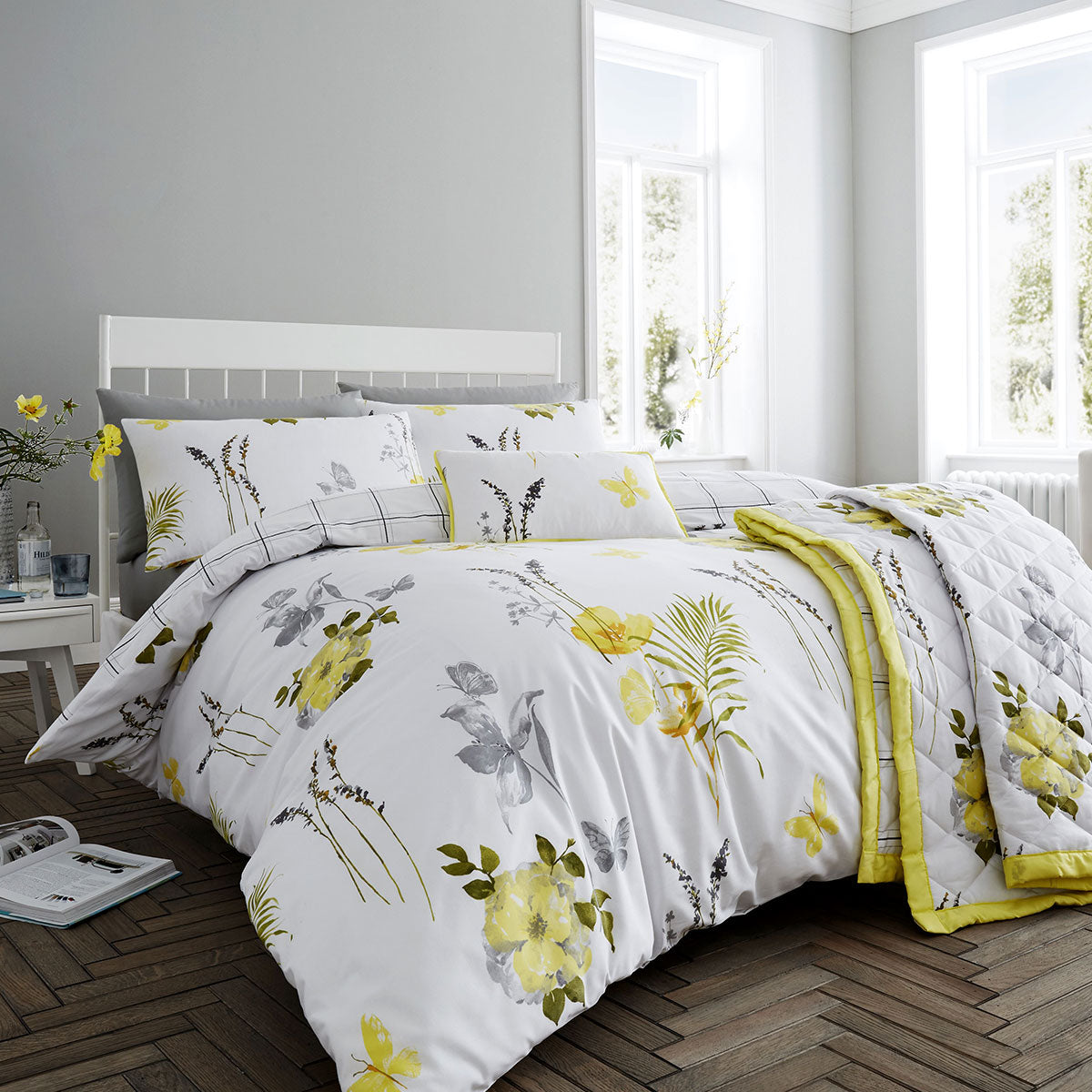 flora-yellow-quilt-cover-set-super-king at www.mallsonline.com.au