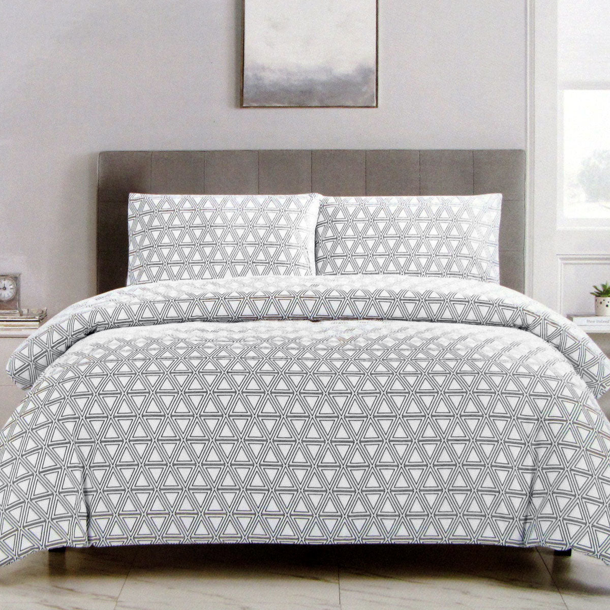 artex-black-triangle-geometric-pattern-printed-microfiber-polyester-quilt-cover-set-queen at www.mallsonline.com.au