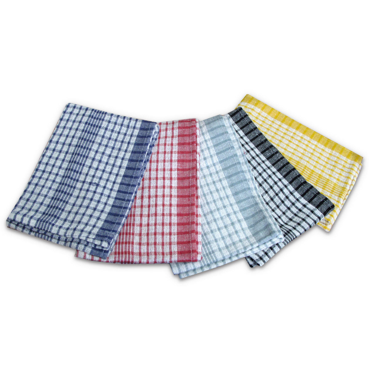 hotel-living-checkered-set-of-5-cotton-tea-towels www.mallsonline.com.au