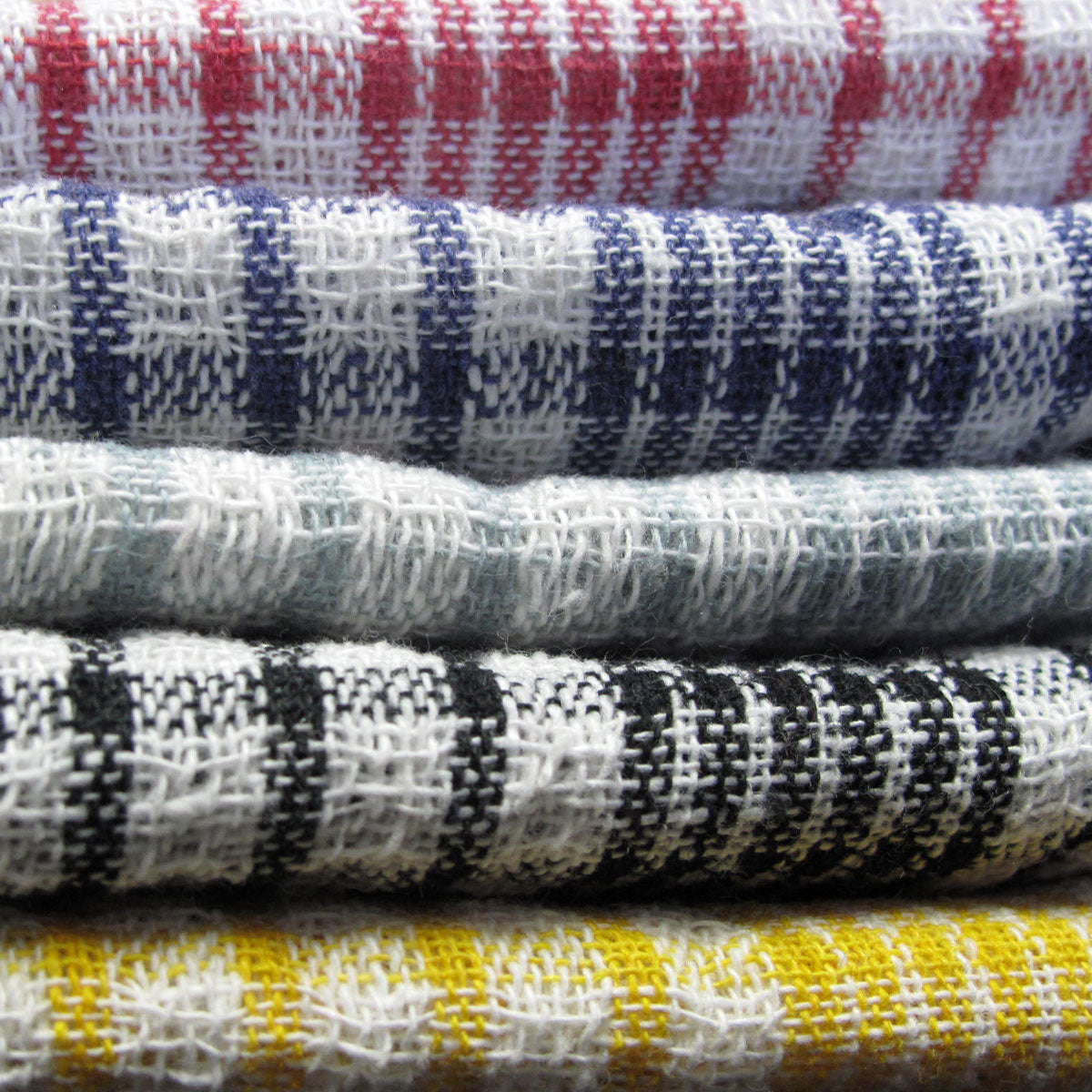 hotel-living-checkered-set-of-5-cotton-tea-towels www.mallsonline.com.au
