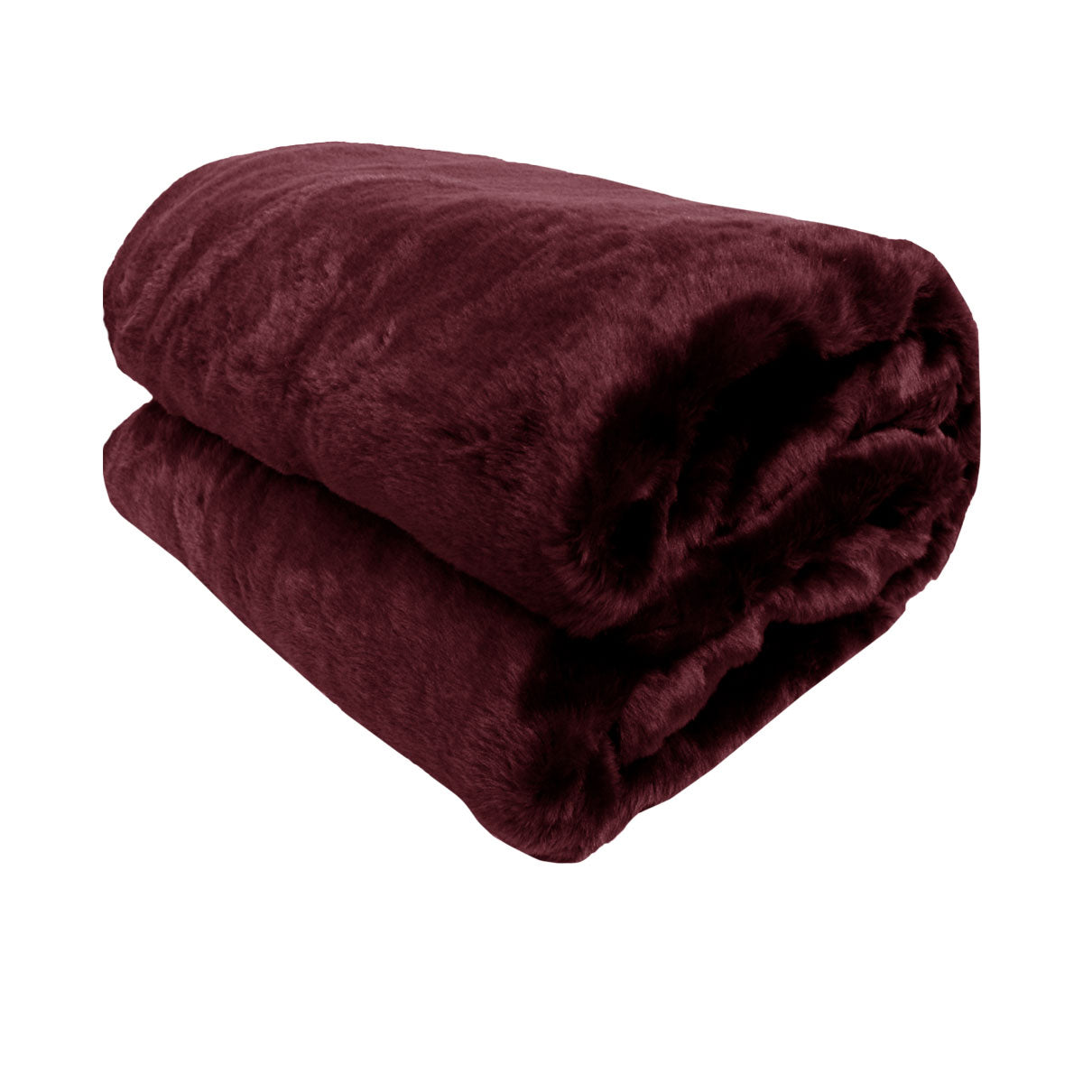 faux-mink-throw-rug-wine at www.mallsonline.com.au