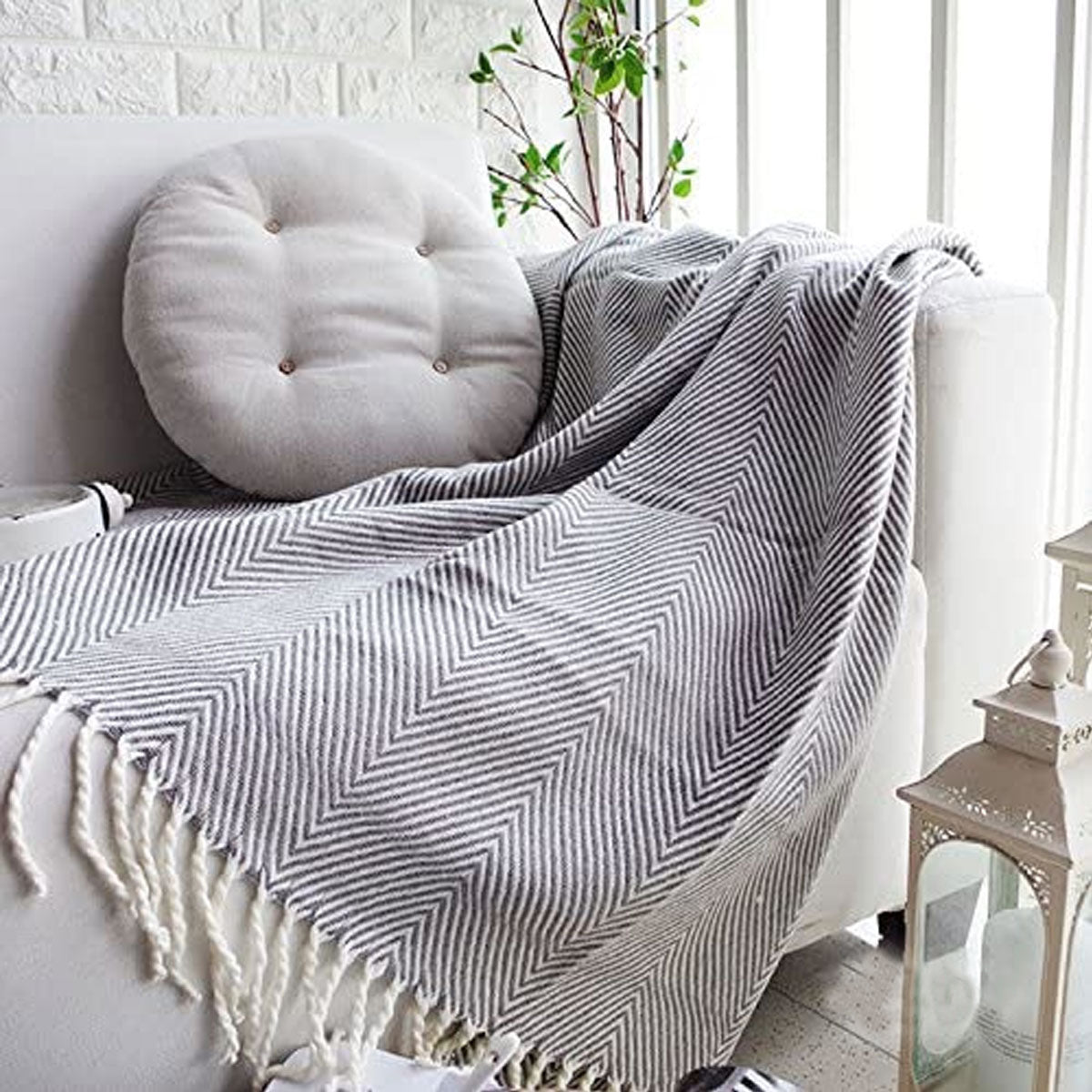 atlantis-herringbone-grey-knitted-throw-rug at www.mallsonline.com.au