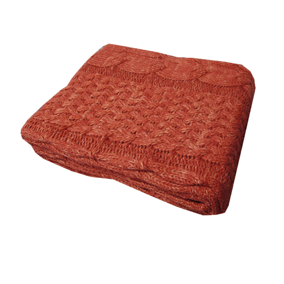 cable-red-knitted-throw-rug at www.mallsonline.com.au