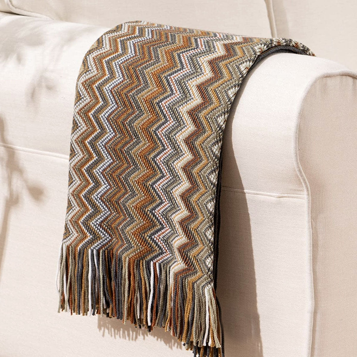 caribbean-brown-mix-knitted-throw-rug at www.mallsonline.com.au