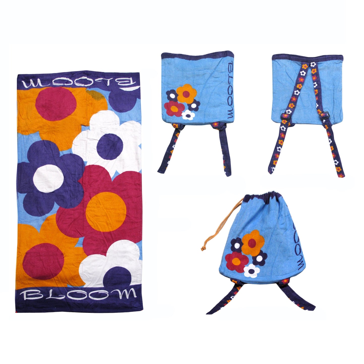 kids-beach-towel-n-bag-bloom at www.mallsonline.com.au