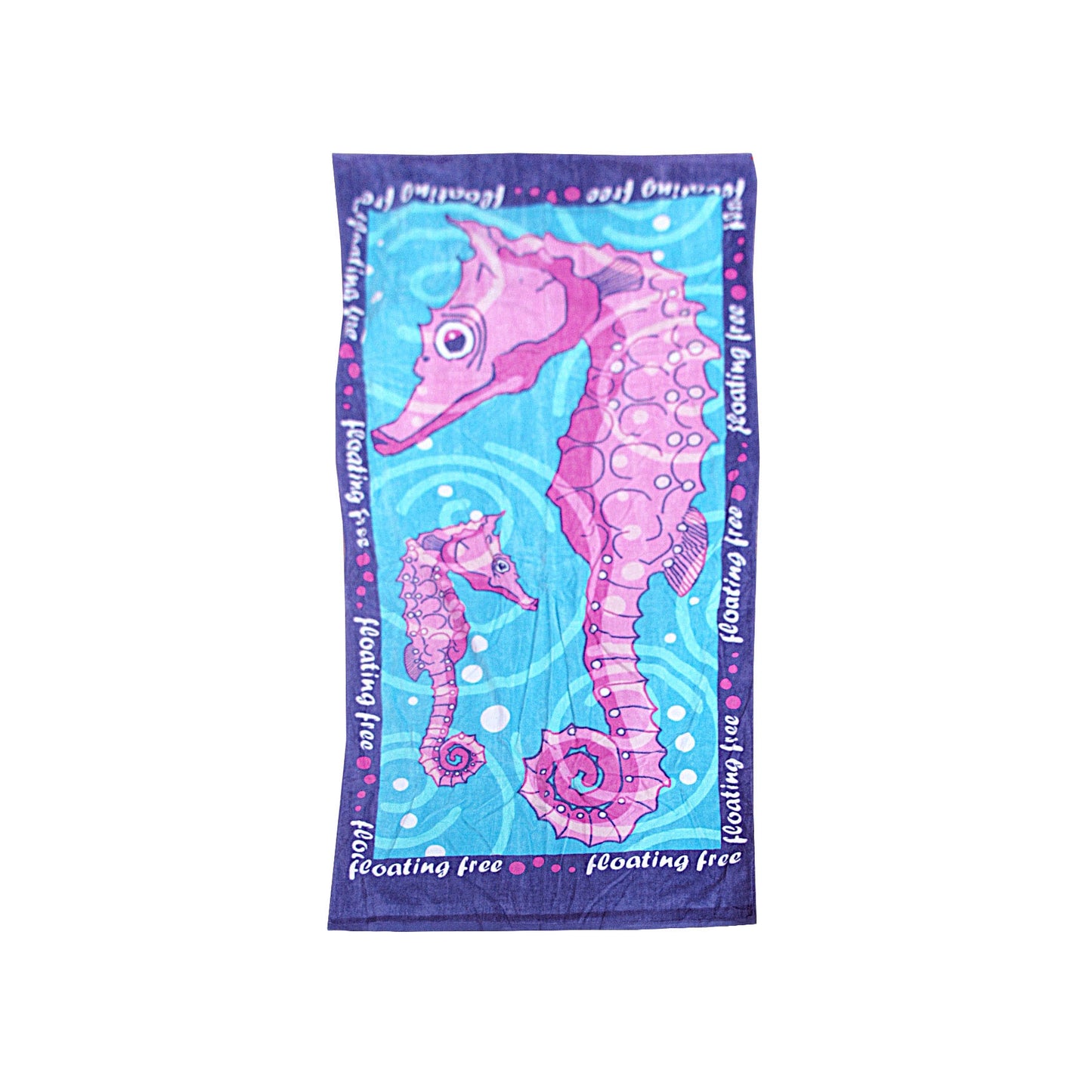 extra-large-beach-towel-n-bag-seahorse at www.mallsonline.com.au