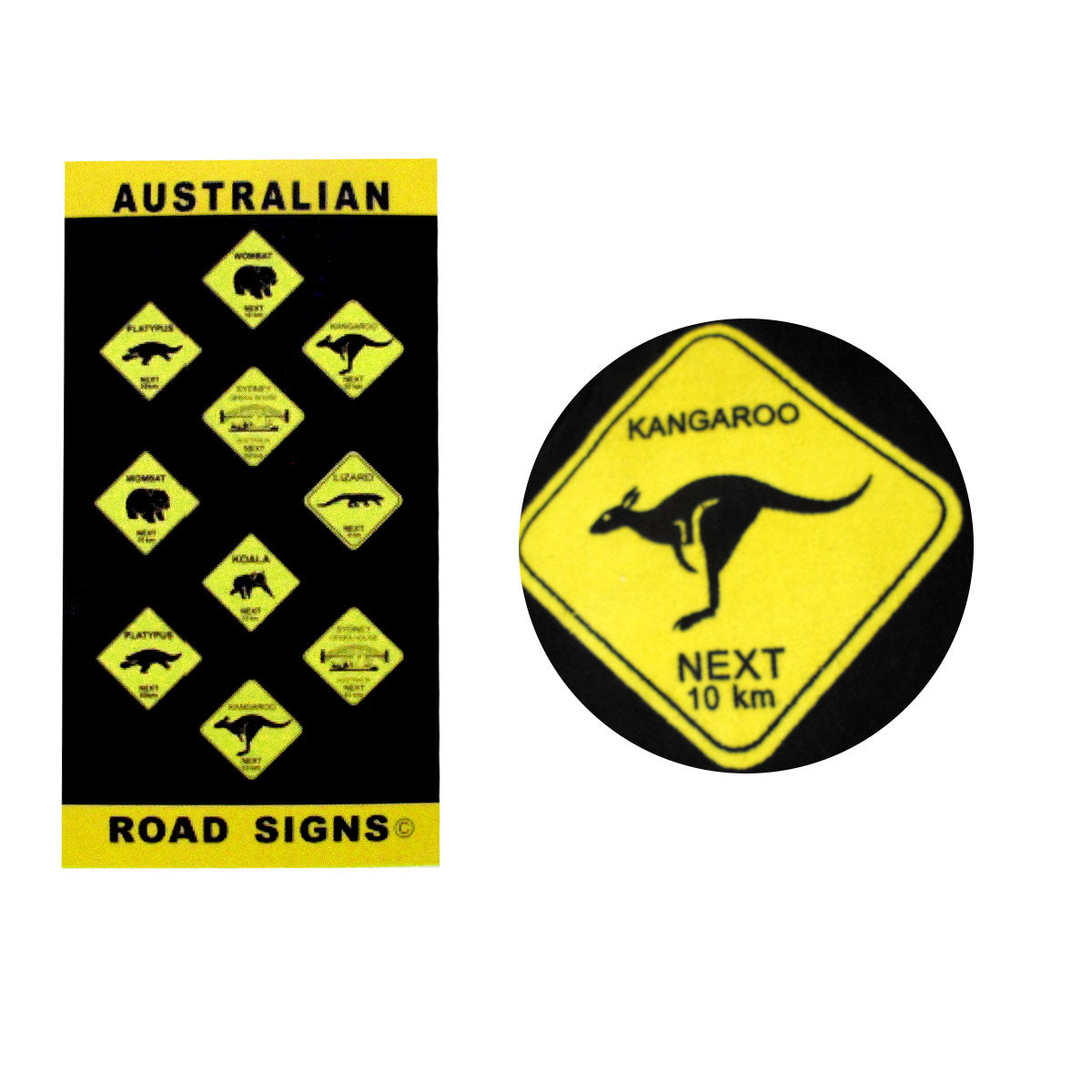 aussie-road-signs-cotton-beach-towel-75-x-150-cm at www.mallsonline.com.au
