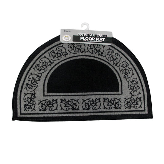 newton-half-moon-floor-mat-50-x-80cm-black www.mallsonline.com.au