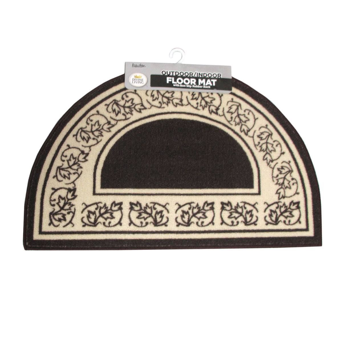 newton-half-moon-floor-mat-50-x-80cm-coffee www.mallsonline.com.au