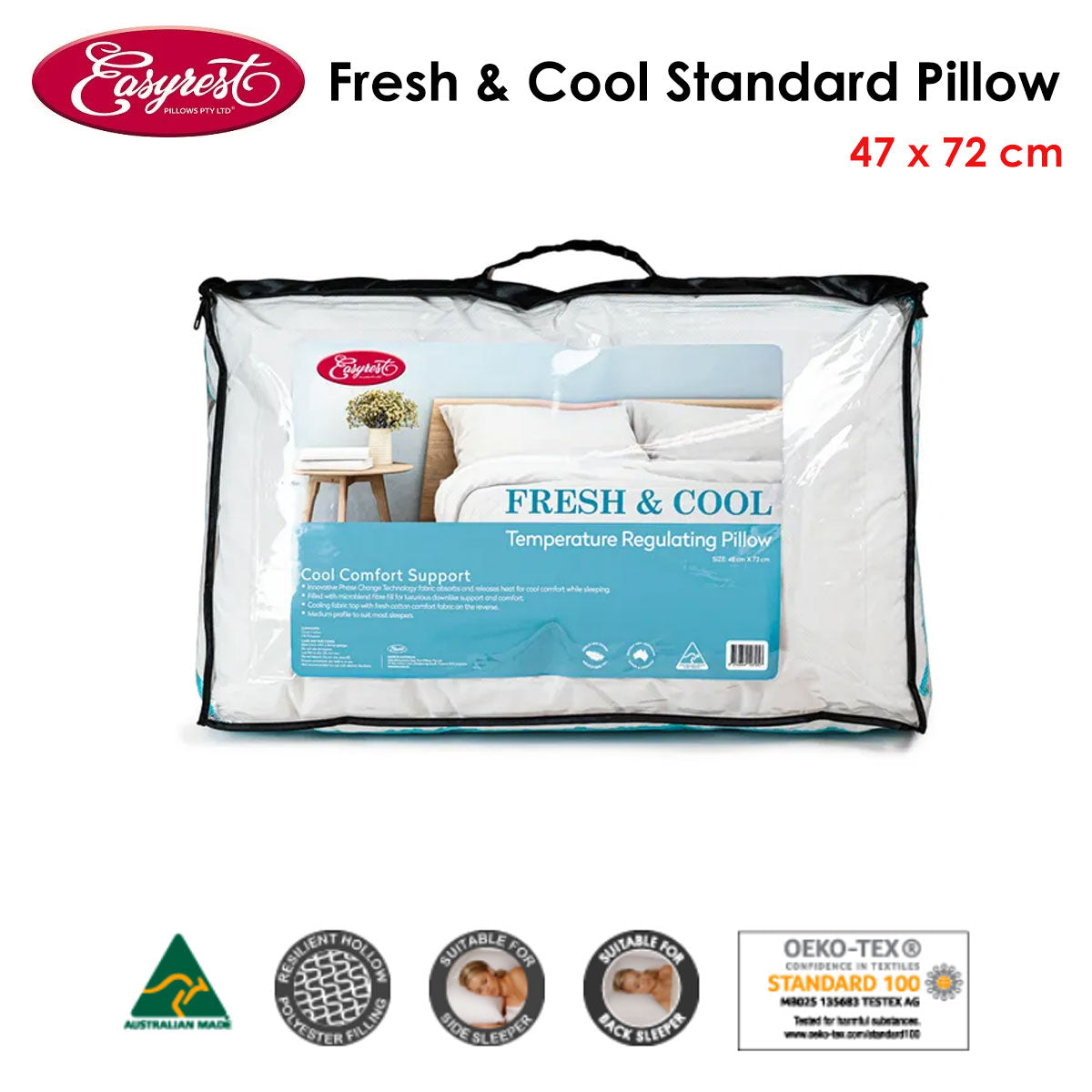 easyrest-fresh-and-cool-standard-pillow-47-x-72-cm at www.mallsonline.com.au