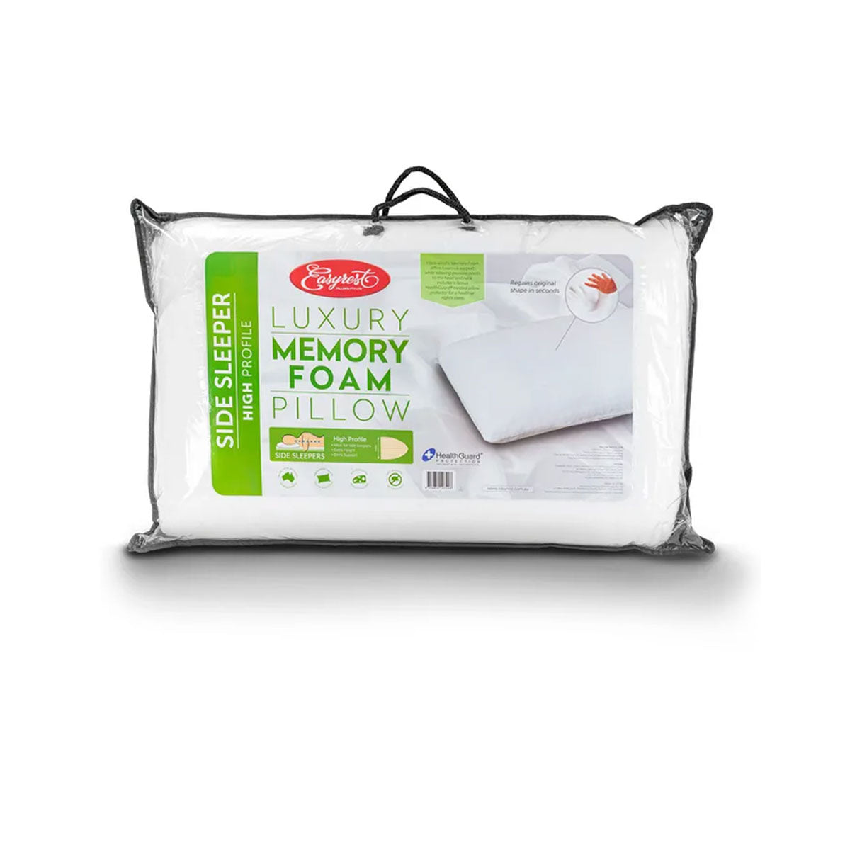 easyrest-side-sleeper-high-profile-luxury-memory-foam-pillow-65-x-40-12cm-bonus-removable-cover at www.mallsonline.com.au