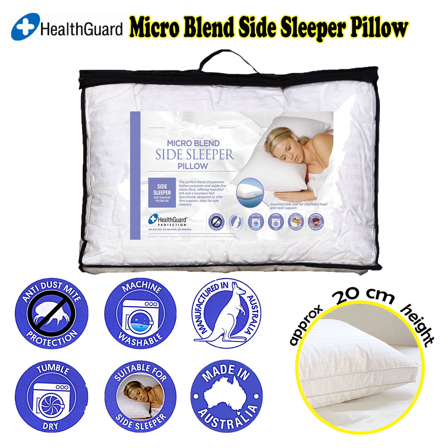 easyrest-micro-blend-side-sleeper-pillow at www.mallsonline.com.au