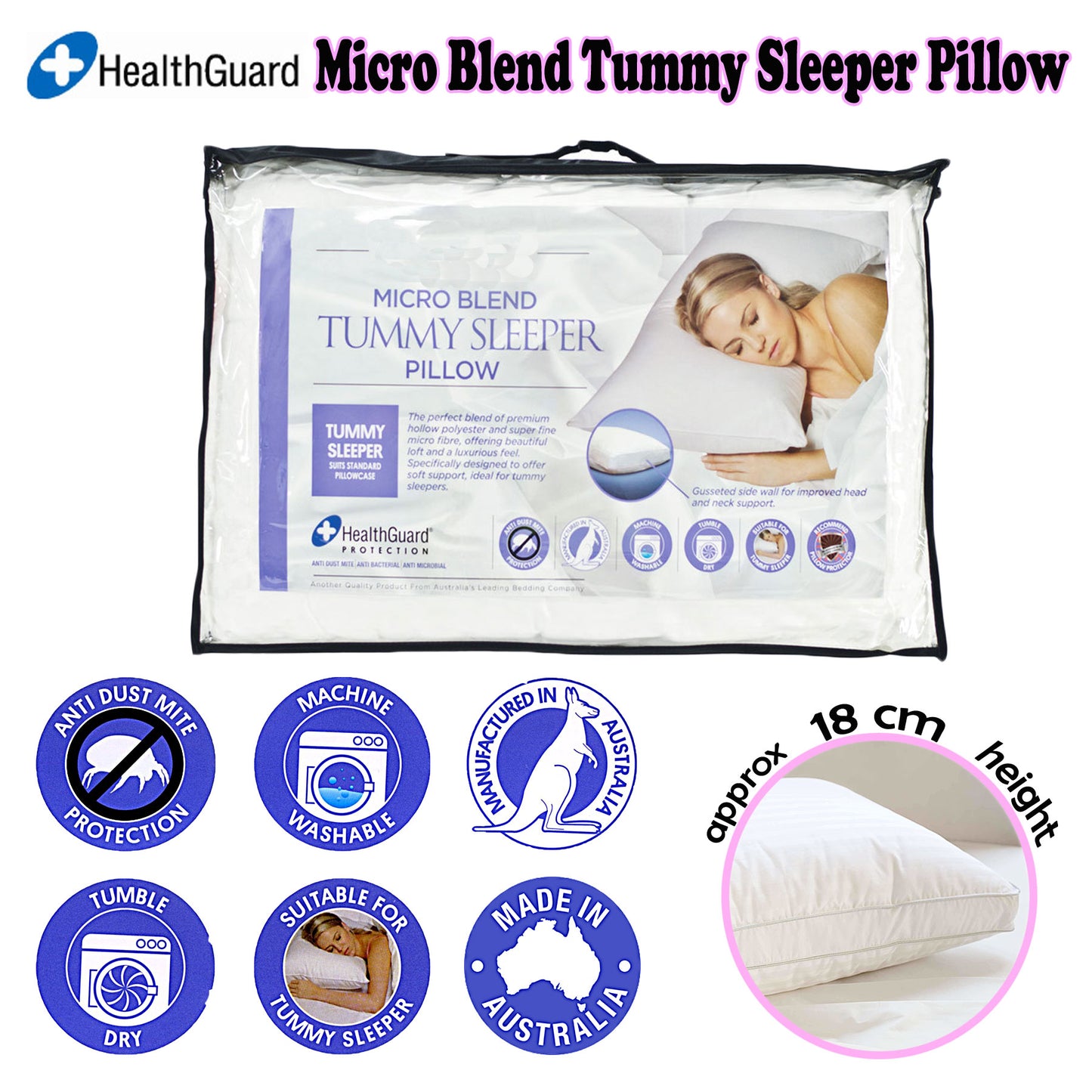 easyrest-micro-blend-tummy-sleeper-pillow at www.mallsonline.com.au