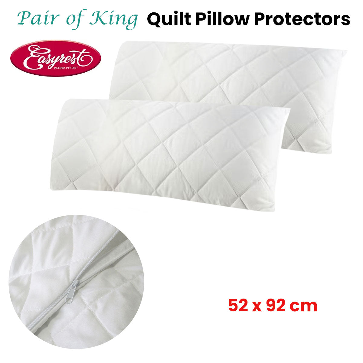 easyrest-pair-of-king-quilted-pillow-protectors-52-x-92-cm www.mallsonline.com.au