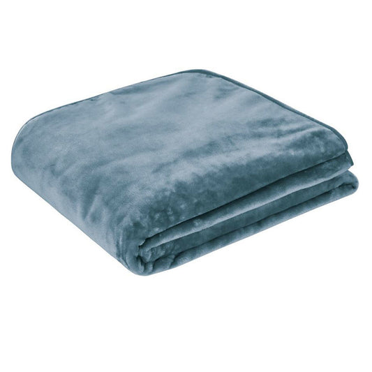 j-elliot-home-450gsm-solid-faux-mink-blanket-steel-blue at www.mallsonline.com.au