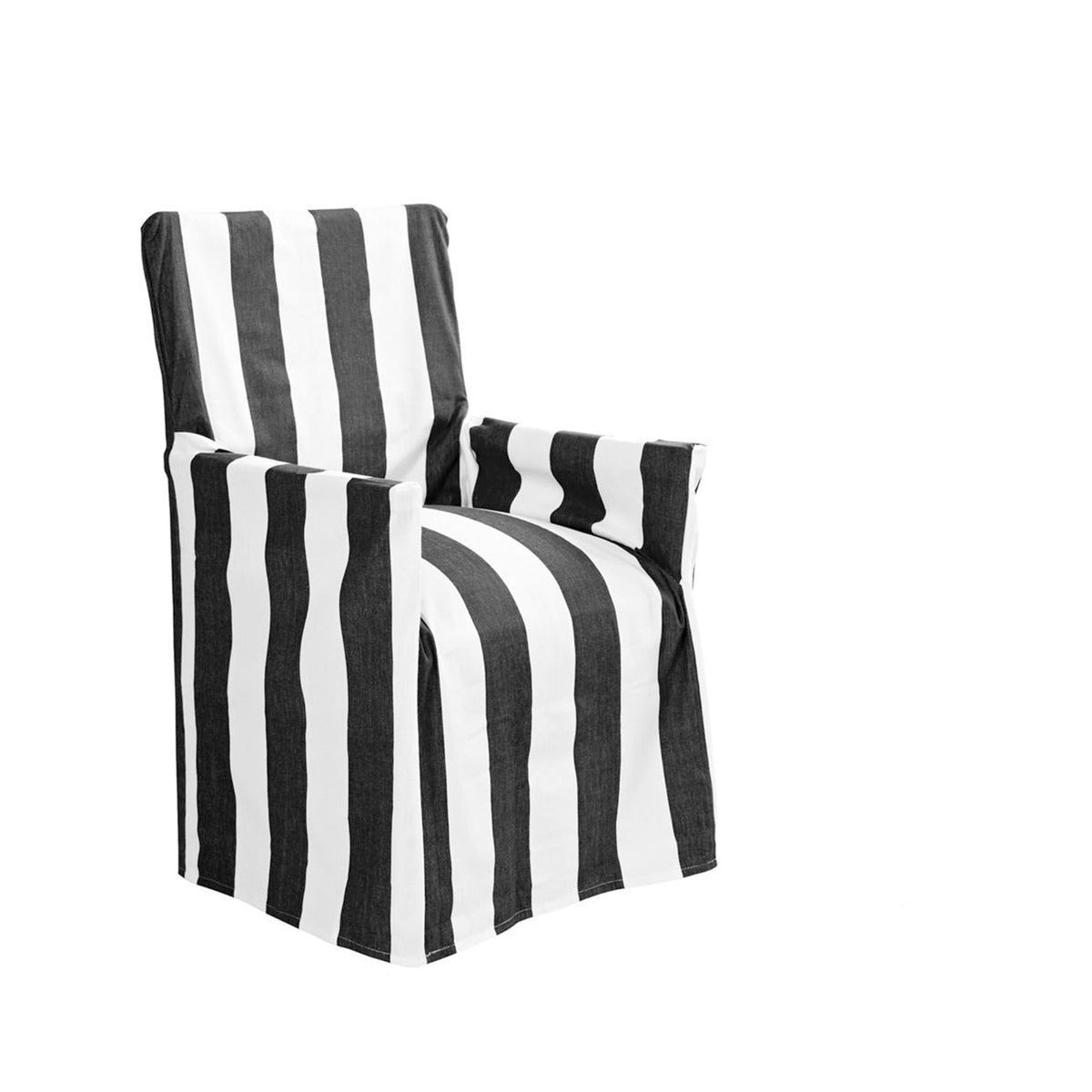 idc-homewares-cotton-director-chair-cover-black-stripes www.mallsonline.com.au