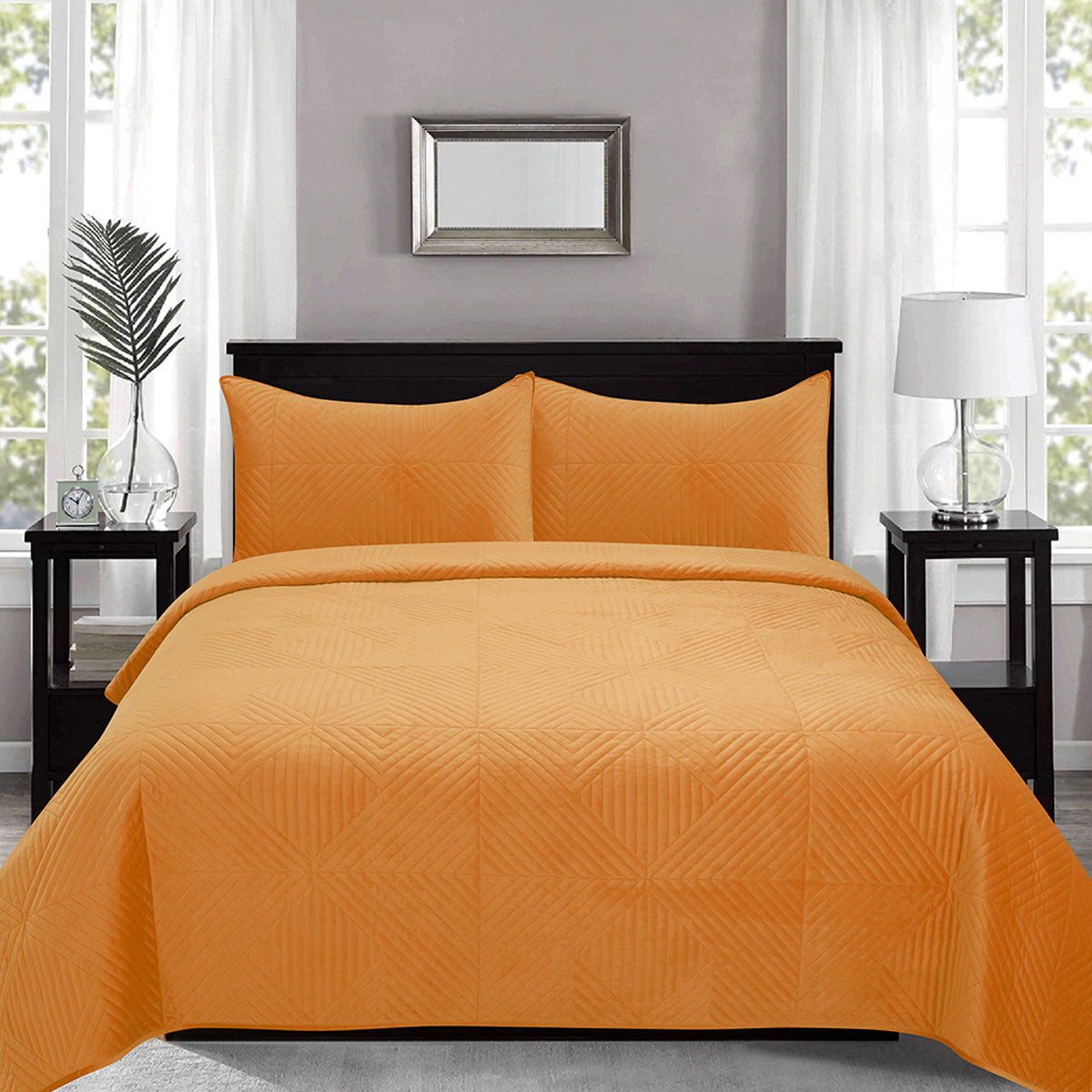 j-elliot-home-merida-mustard-velvet-quilted-coverlet-set-queen-king at www.mallsonline.com.au