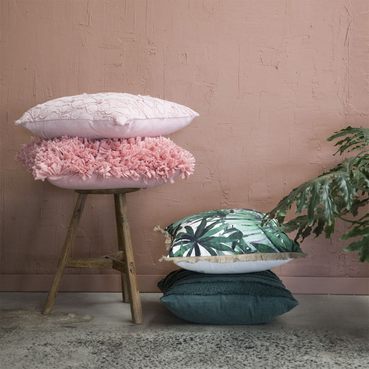 j-elliot-home-elodie-rose-pink-luxury-filled-cushion-50-x-50cm at www.mallsonline.com.au