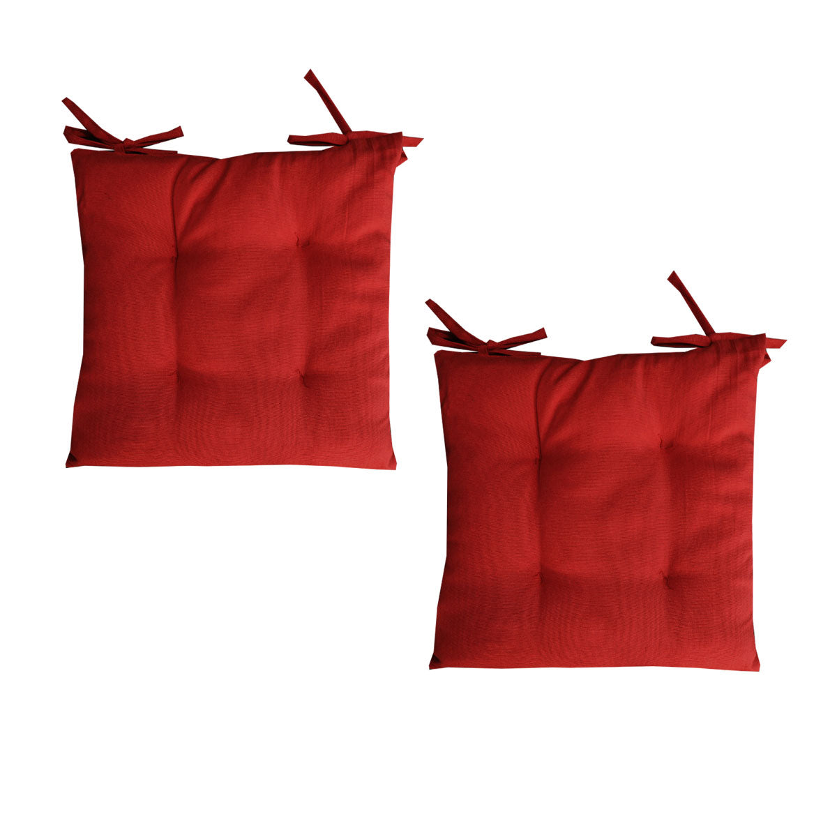 set-of-2-outdoor-polyester-solid-chair-pads-40-x-40cm-red www.mallsonline.com.au