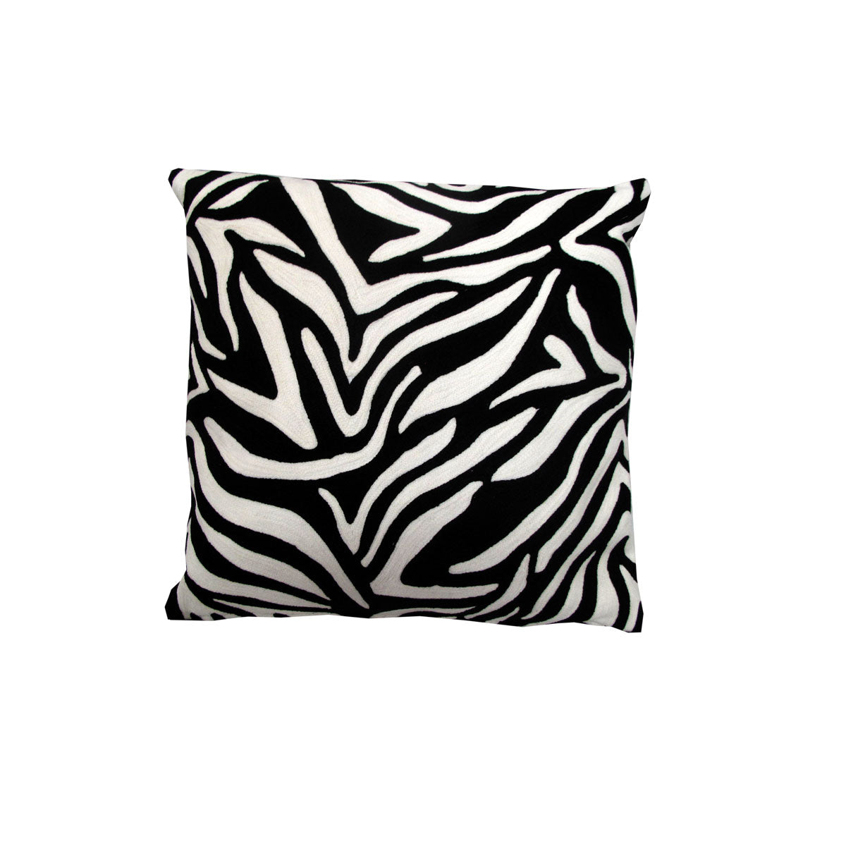 j-elliot-home-zebra-embroidered-black-filled-cushion-43-x-43-cm at www.mallsonline.com.au
